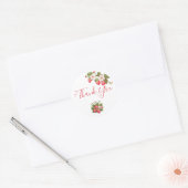 Bes-geboortethema bedankkaart |Sticker Ronde Sticker (Envelop)