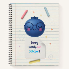 Bes klaar voor school - Blauwe bes terug naar scho Notitieboek