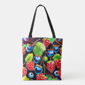 Bes met fruit Kunst Tote Bag (Achterkant)