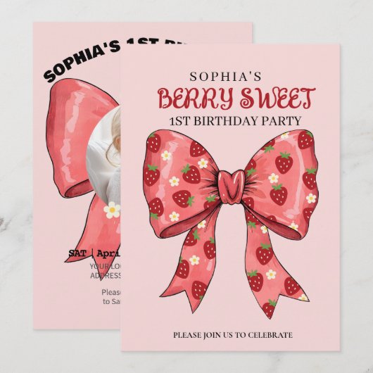 Bes Party Uitnodiging (Voorkant / Achterkant)