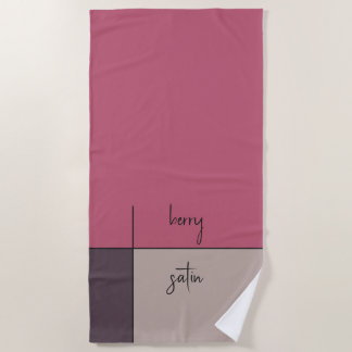bes satijn, roze grijs abstracte moderne kunst strandlaken