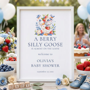 Bes silly Goose Bessen Welkom bij de Baby Shower Poster