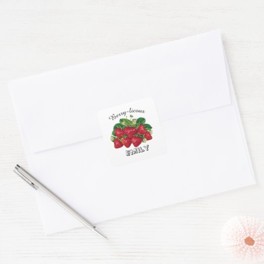 Bes-talrijk Vierkante Sticker (Envelop)