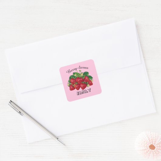 Bes-talrijk Vierkante Sticker (Envelop)