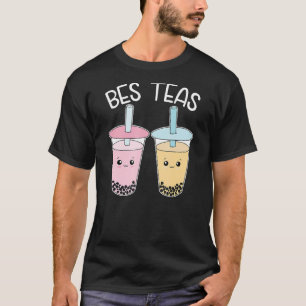 Bes Teas Besties Bubble Tea Cute Boba Beste vriend T-shirt