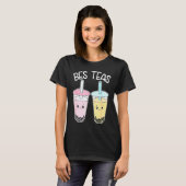 Bes Teas Boba Tea Besties Bubble Tea Cute Boba Bes T-shirt (Voorkant volledig)