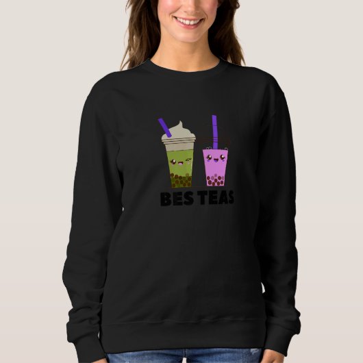 Bes Teas Bubble Boba Milk Tea Pearl Tapioca Trui (Voorkant)
