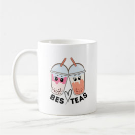 Bes-teas Funny Bubble Tea BFF Bestie Schattige Koffiemok