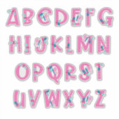 BES ZACHTE ROZE -a tot z- Sticker (Voorkant)