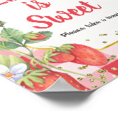 Bes zoet waterverf liefde is zoete bord poster (Hoek)