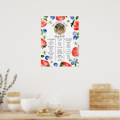 Bes zoete 1e VERJAARDAG MIJLPAAL Poster (Keuken)