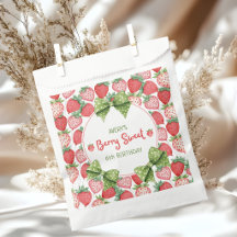 Bes zoete 6e verjaardag Aardbeienfeestje 
