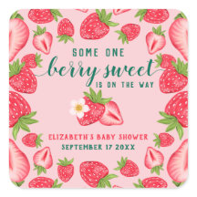 Bes Zoete Baby Aardbei Baby Shower Aangepast