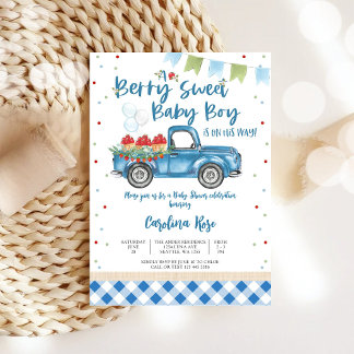 Bes Zoete Baby Jongens Baby Shower Kaart