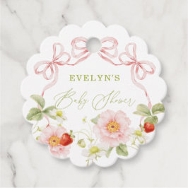 Bes Zoete Baby Shower Gingham Favor Tag Bedankjes Labels