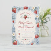 Bes Zoete Baby Shower Kaart (Staand voorkant)