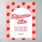 Bes Zoete Baby Shower Momosa Bar Poster (Voorkant)