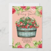 Bes zoete baby shower uitnodiging voor babyfeestje (Voorkant)