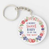 Bes zoete baby shower waterverf sleutelhanger (Voorkant)
