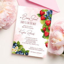 Bes zoete bosbes aardbei baby shower