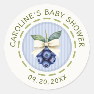 Bes Zoete Bosbessen Baby Shower Ronde Sticker