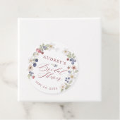 Bes Zoete Bruidsjurk Shower Wilde Bessen & Bloemen Bedankjes Labels (In situ)