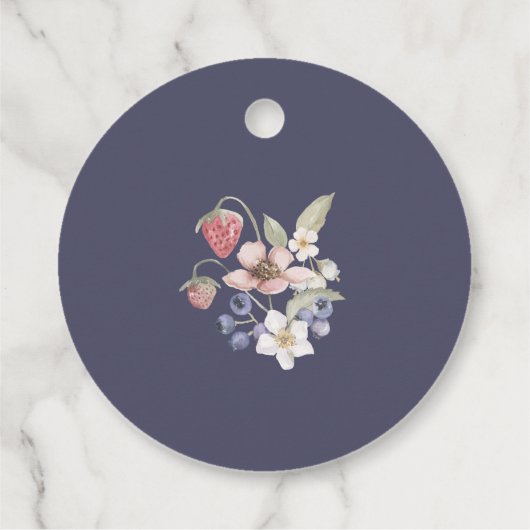 Bes Zoete Bruidsmeisjesfeest Wilde Bessen & Bloeme Bedankjes Labels (Achterkant)