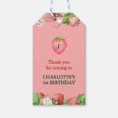 bes zoete eerste verjaardag dank je wel cadeaulabel (Voorkant)