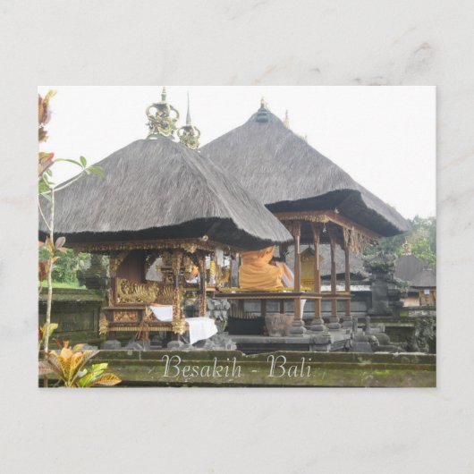 Besakih Bali Briefkaart (Voorkant)