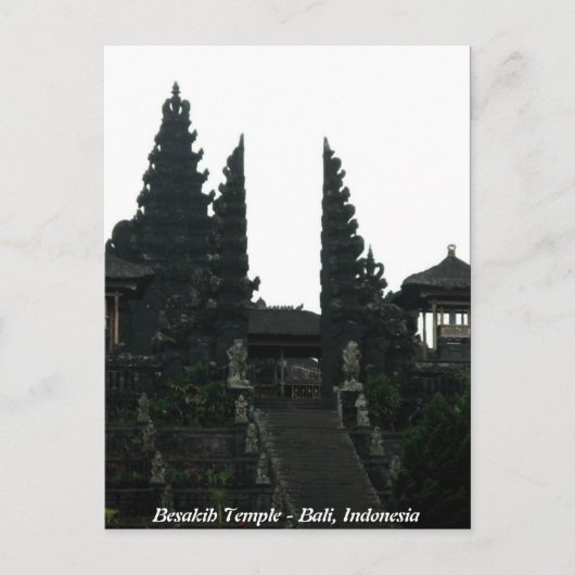 Besakih Temple Bali Indonesië Briefkaart (Voorkant)