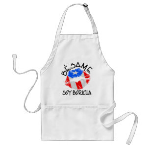 Besame Soy Boricua Kiss Ik ben Puerto Ricaan Standaard Schort