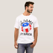 Besame Soy Boricua Kiss Ik ben Puerto Ricaan T-shirt (Voorkant volledig)
