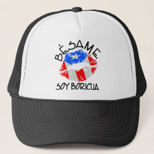 Besame Soy Boricua Kiss Ik ben Puerto Ricaan Trucker Pet