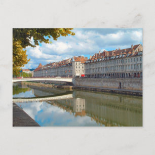 Besançon Along the riverbank Briefkaart