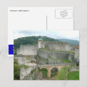 Besançon, citadel rampart briefkaart (Voorkant / Achterkant)
