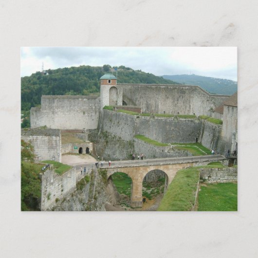 Besançon, citadel rampart briefkaart (Voorkant)