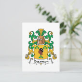 Besancon Family Crest Briefkaart (Staand voorkant)