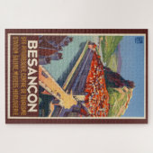 Besancon, France Vintage Travel Poster Legpuzzel (Horizontaal)