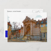 Besançon, oude fontein briefkaart (Voorkant / Achterkant)