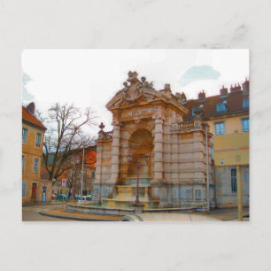 Besançon, oude fontein briefkaart