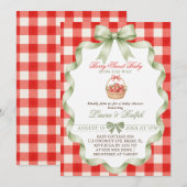 Besbabyfeest met aardbeien kaart (Voorkant / Achterkant)