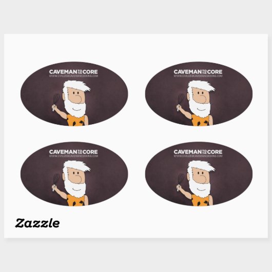 Beschaafde Caveman Koken Sticker (Vel)