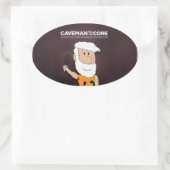 Beschaafde Caveman Koken Sticker (Tas)
