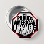 Beschaamd Over Mijn Regering! Ronde Button 7,6 Cm (Voorkant /achterkant)