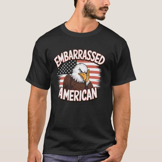 Beschaamde Amerikaan T-shirt (Voorkant)