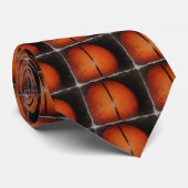 Beschadigd foto-effect basketbal Stropdas (Opgerold)