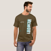 Beschadigd Geheugen Tech Typografie Ontwerp T-shirt (Voorkant volledig)