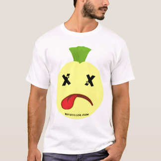 Beschadigd gezicht t-shirt