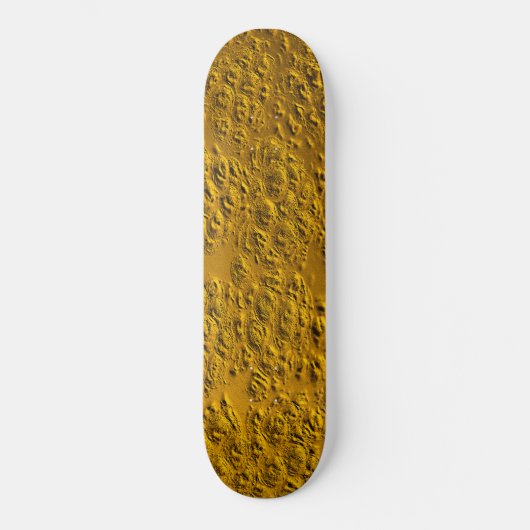 Beschadigd goud persoonlijk skateboard (Voorkant)