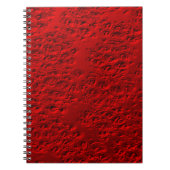 Beschadigd rood metaal notitieboek (Voorkant)
